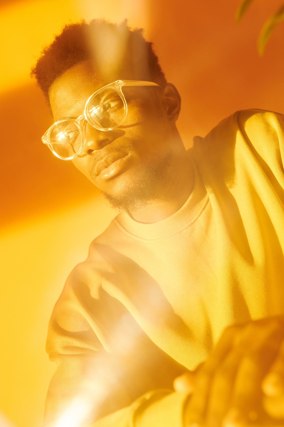 African American Man in Eyeglasses